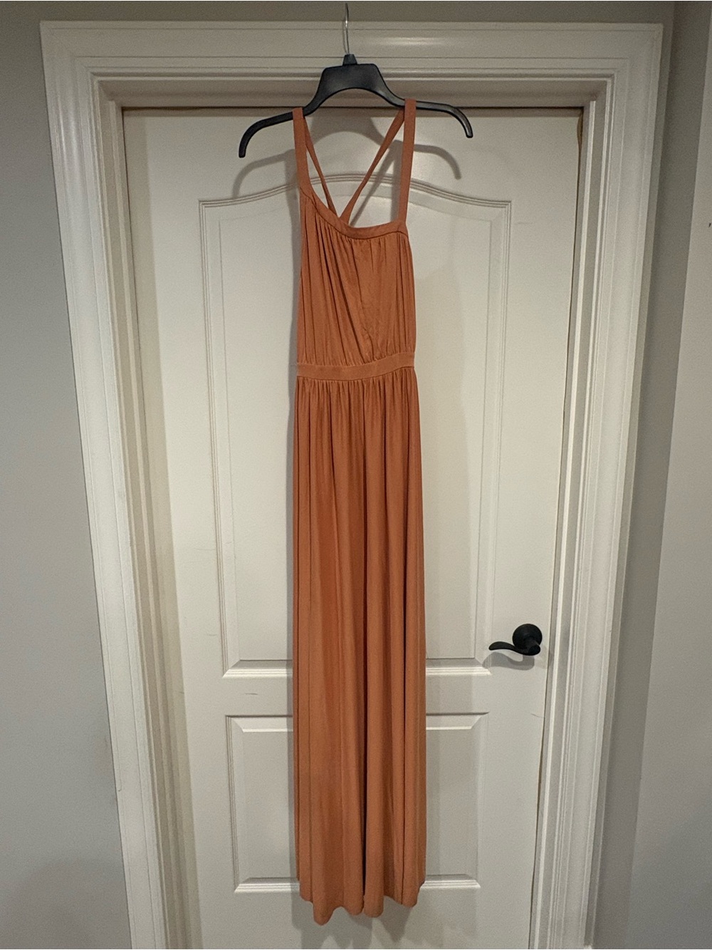 Urban Outfitters Terra Cott Maxi Dress with Crossback Straps